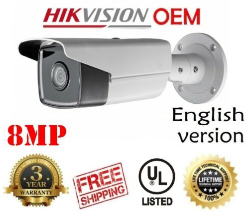 Hikvision(OEM) DS-2CD2T83G0-I5(NC328-XB) 8MP 4K IR FIXED IP Bullet Outdoor 4MM